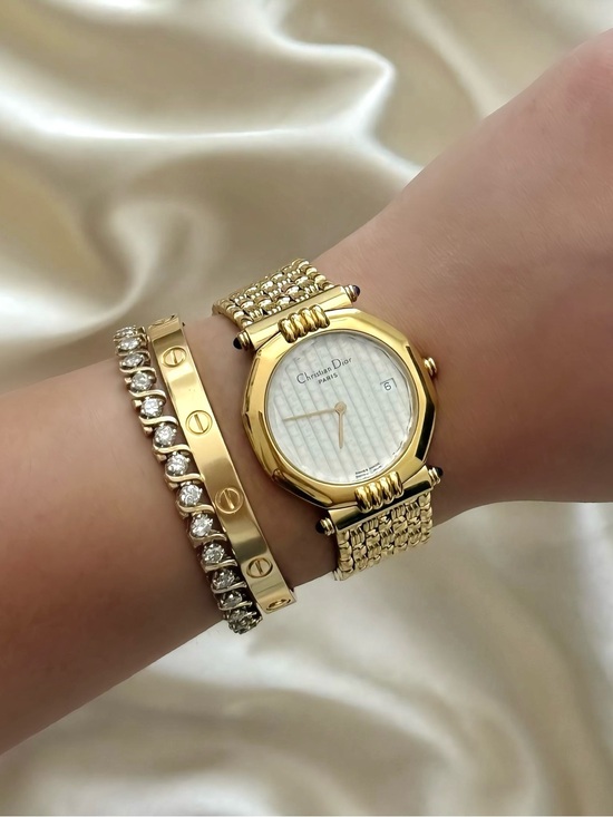 Dior Accessories - AUTHENTIC VINTAGE DIOR GOLD WATCH